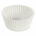 Hoffmaster Fluted Bake Cups, 1 oz, 3.5 x 1.5 x 1, White, Paper, 10000PK 610011